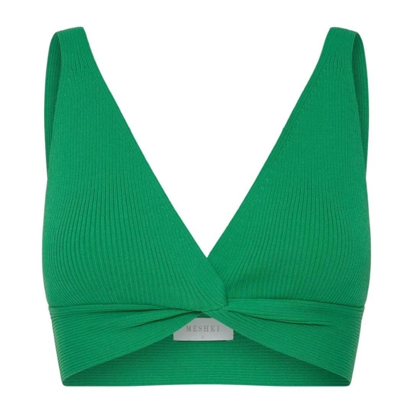 MESHKI- KAESHA Twist Front Knit Top Sz.XS & KAESHA Split Maxi Knitted Skirt Sx:S - Picture 2 of 8